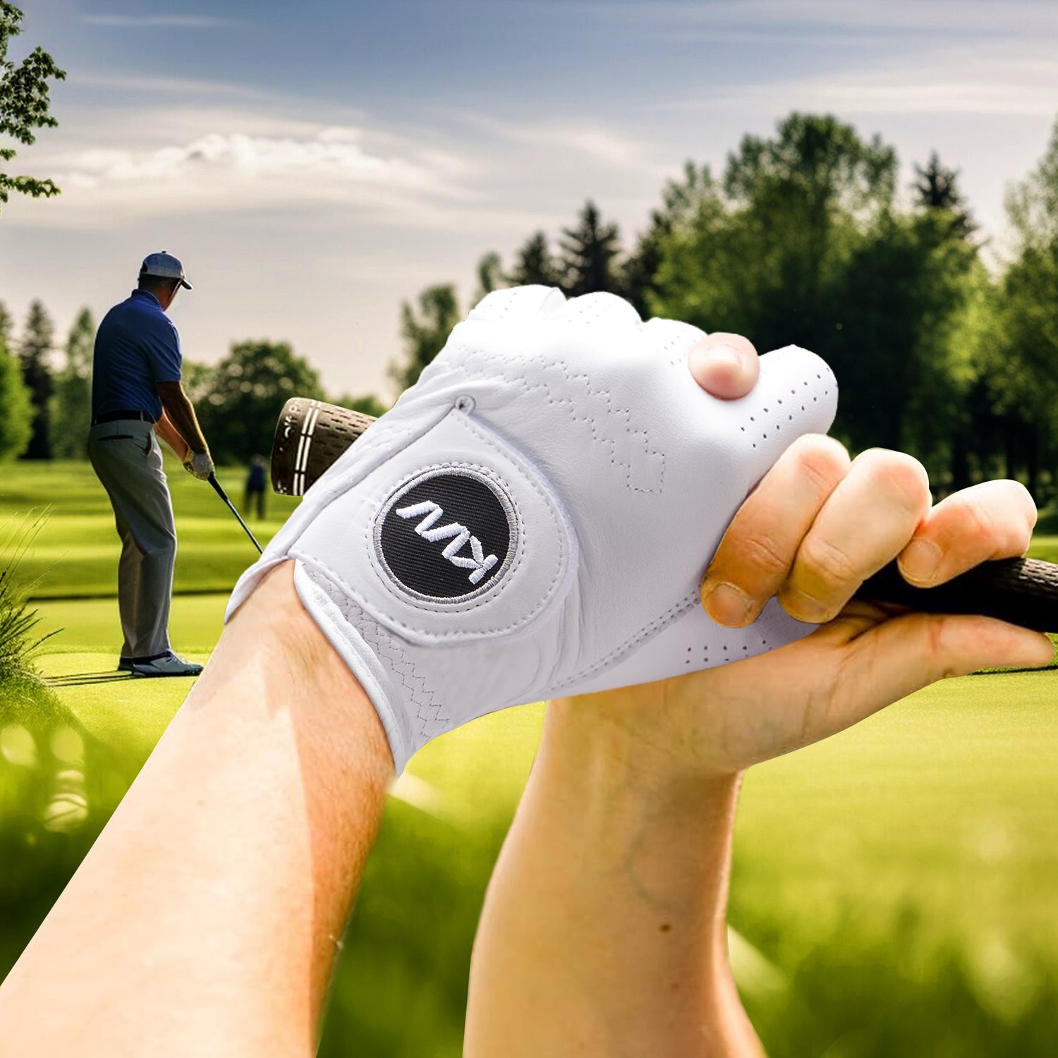 KVV Cabretta Leather Golf Gloves for Men