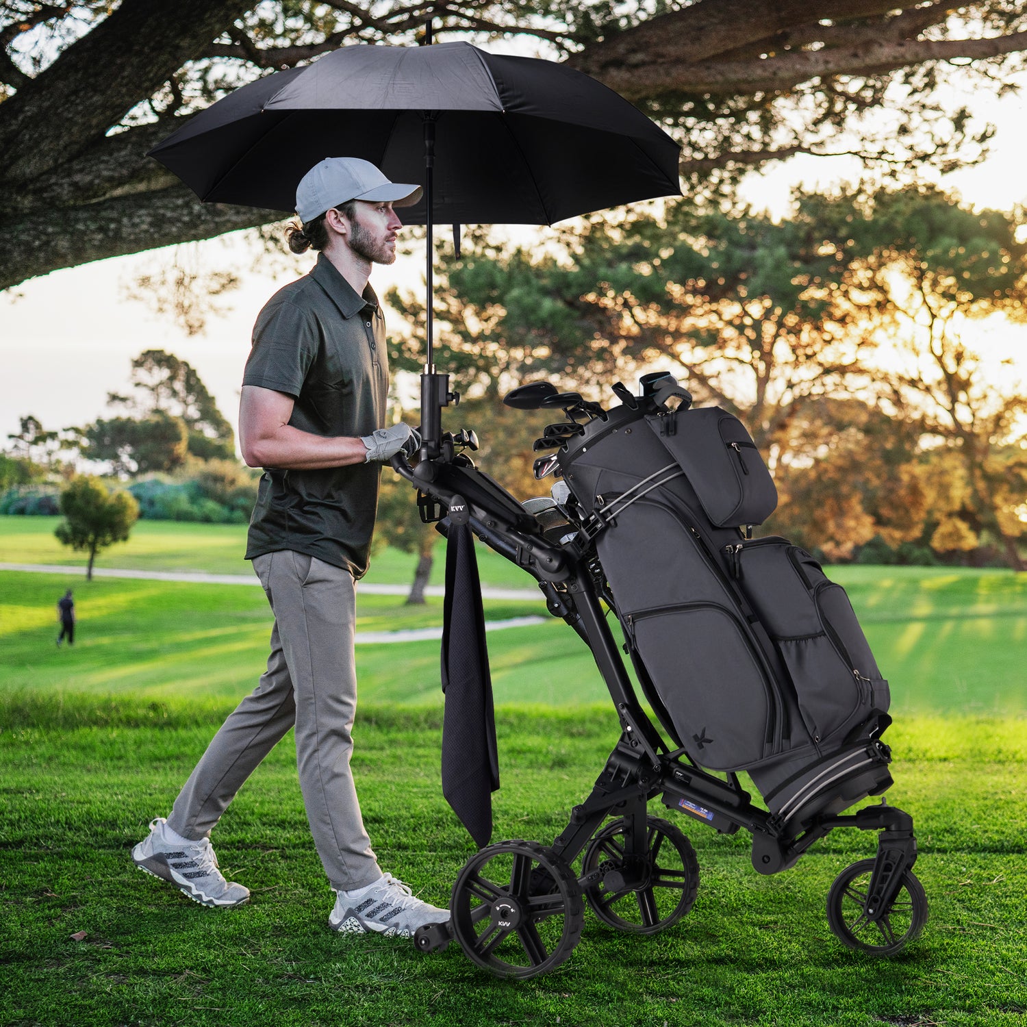 KVV Electric Golf Push Cart with Remote Control