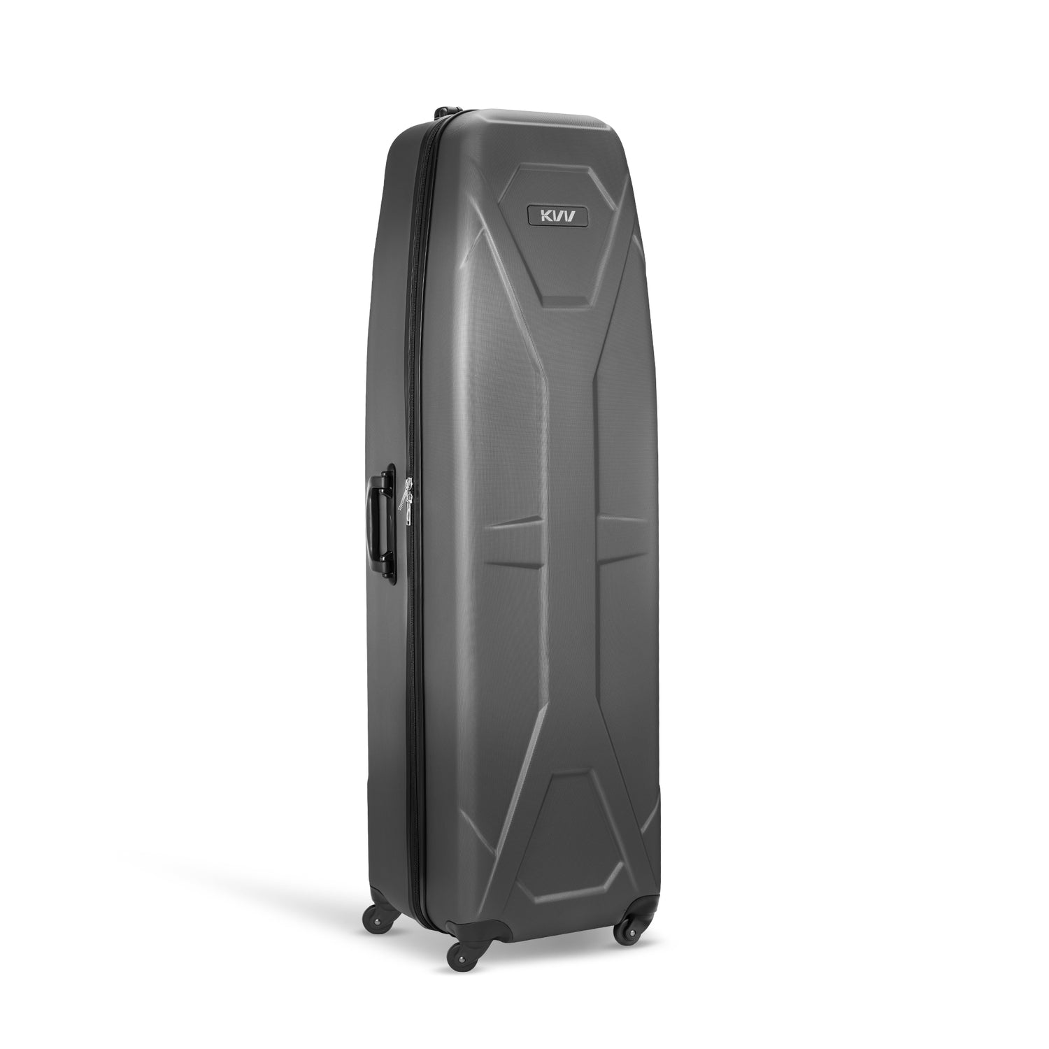 KVV Solid ABS Shell Hard Sided Golf Travel Case with Super Easy Rolling Wheels Ultimate Protection