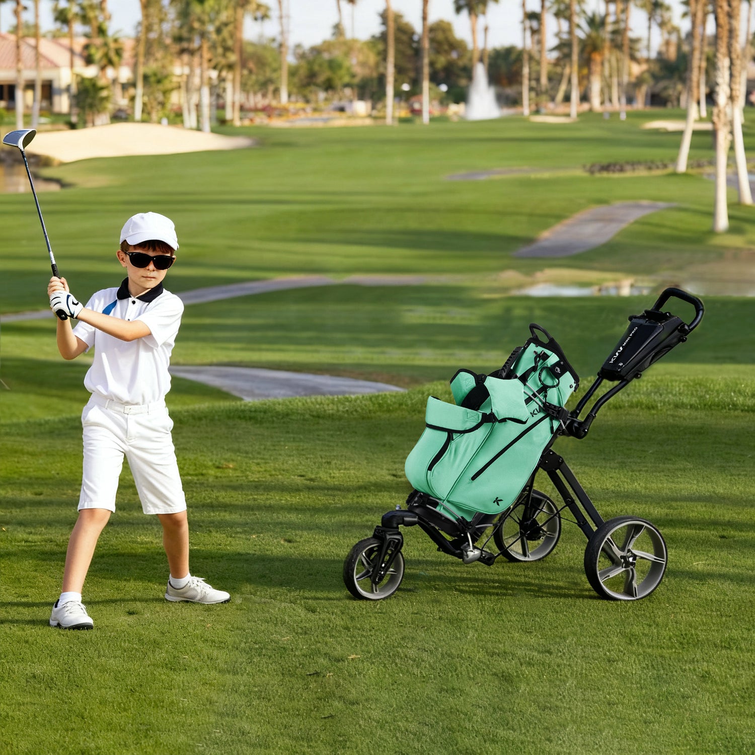 KVV Junior Golf Bag, Lightweight Golf Stand Bag for Young Players for Ages 6-8