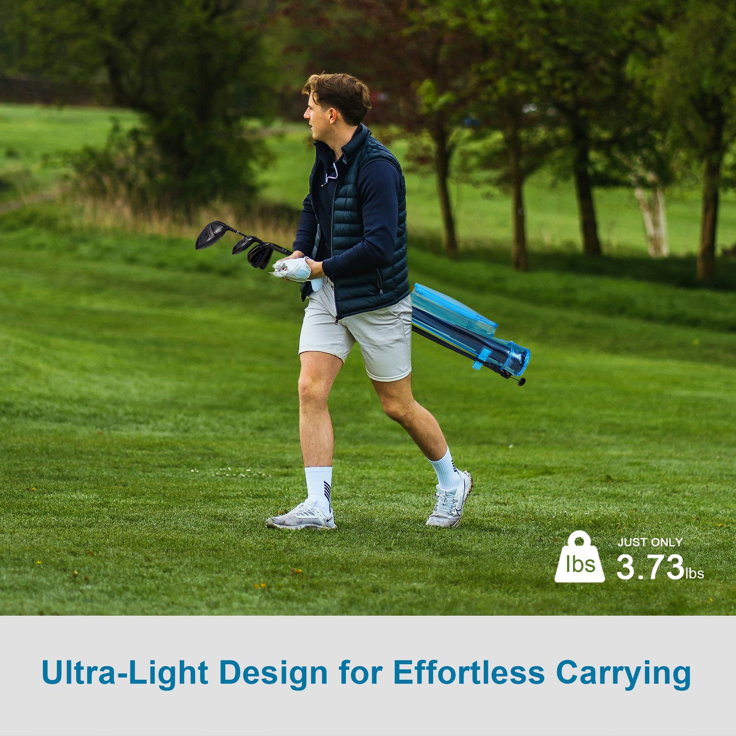 KVV Lightweight Sunday Golf Stand Bag, Colorful Fashion Pitch and Putt Golf Bag