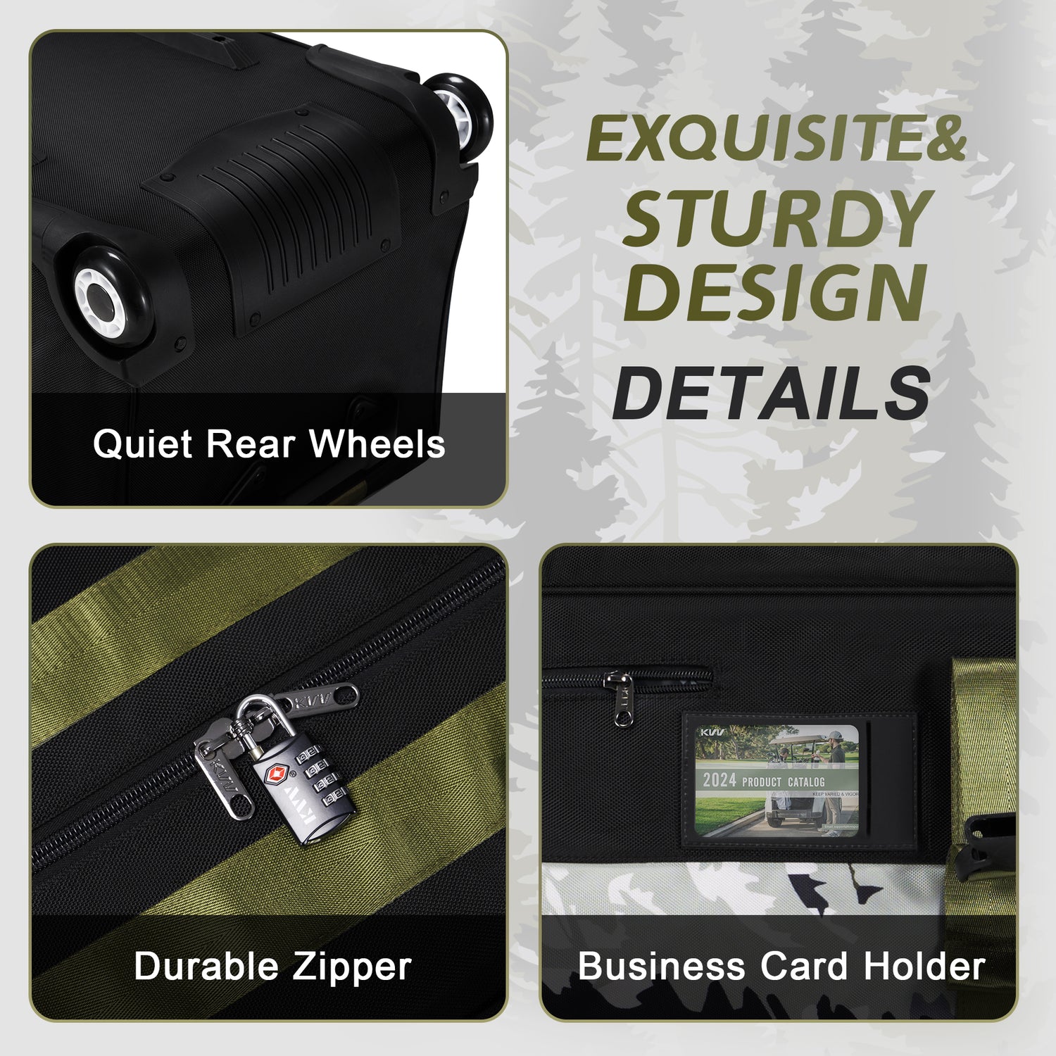 KVV Hi-Protective Golf Travel Bag with Extra Padded Top