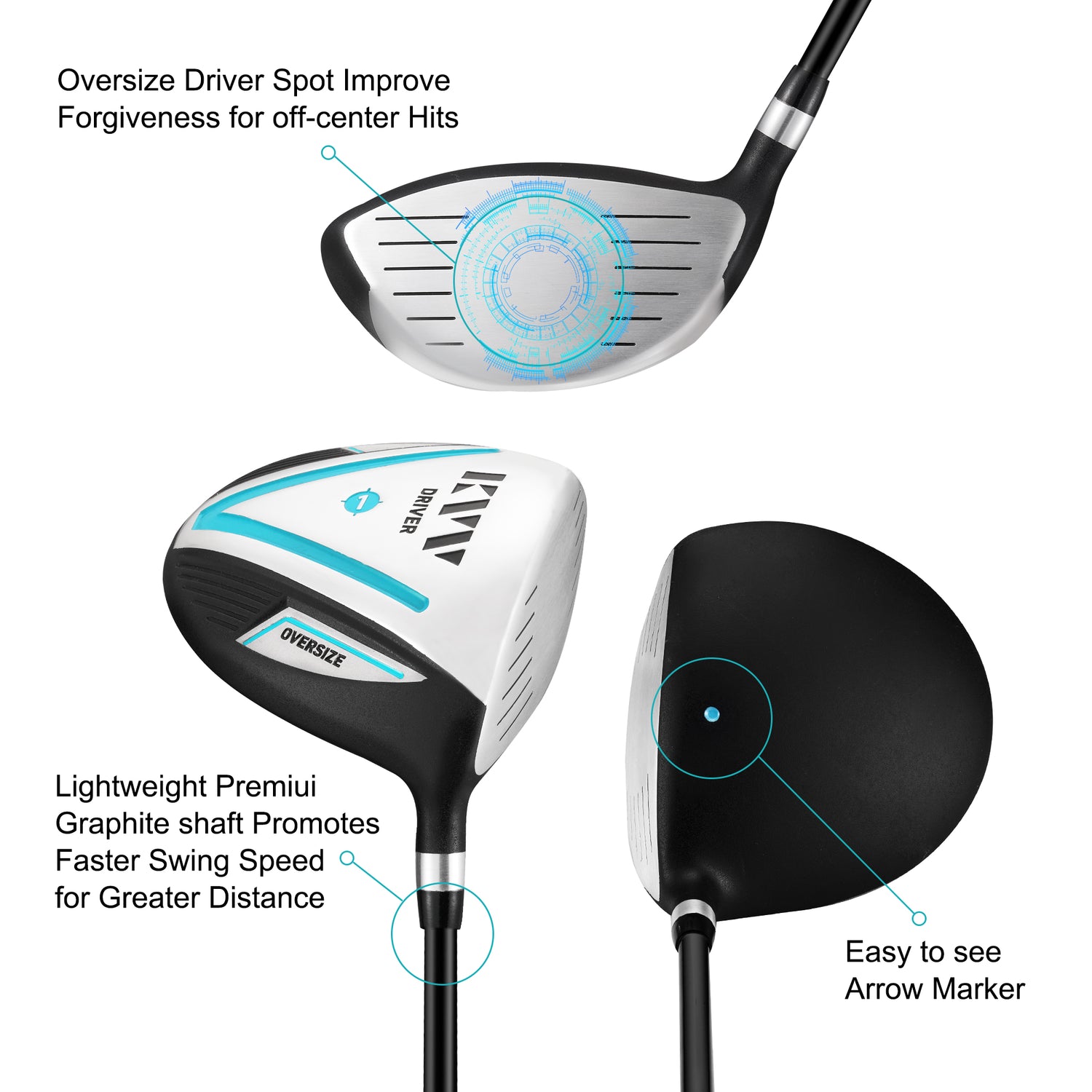 KVV Golf Drivers for Women,Right Handed