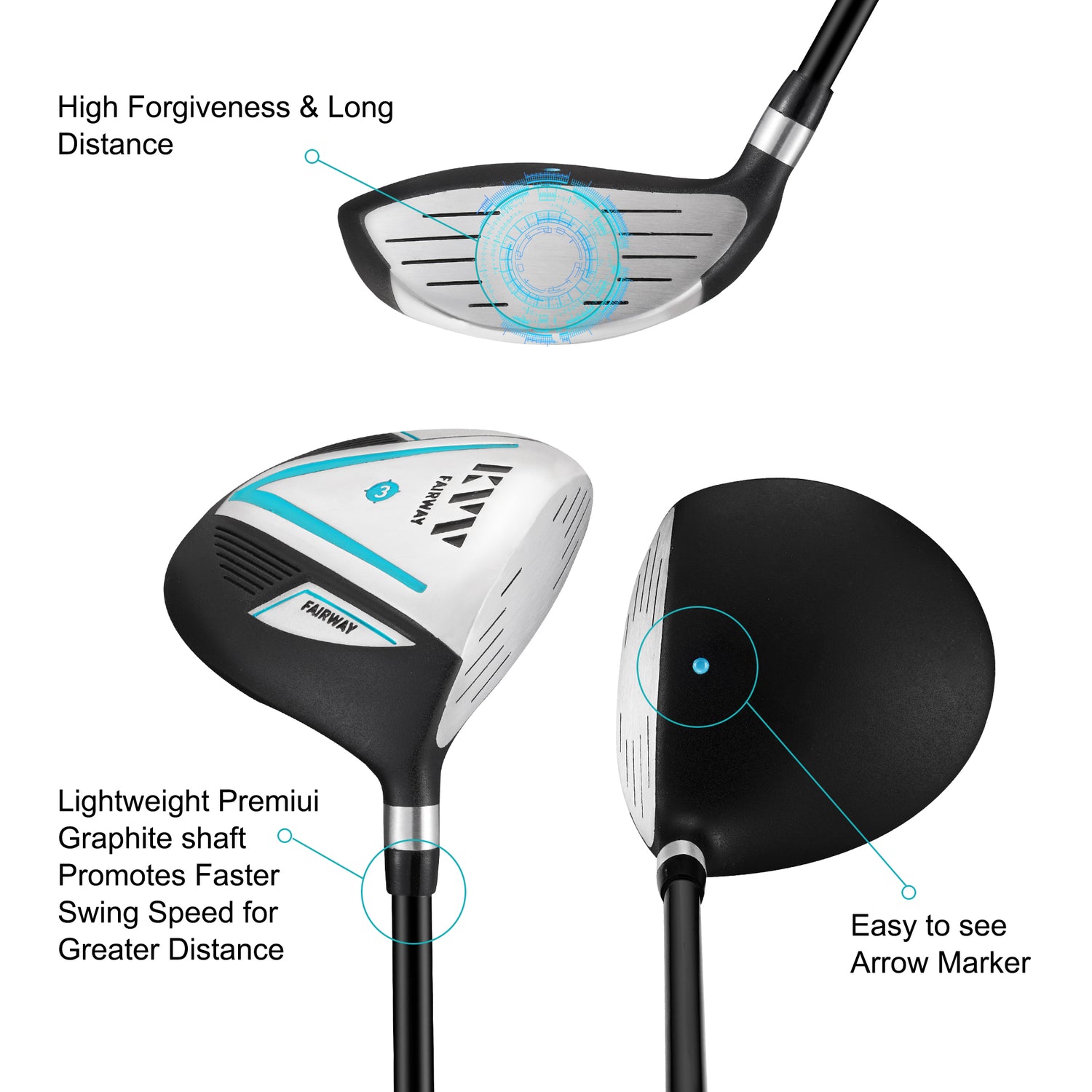 KVV Fairway Wood Golf Clubs for Women