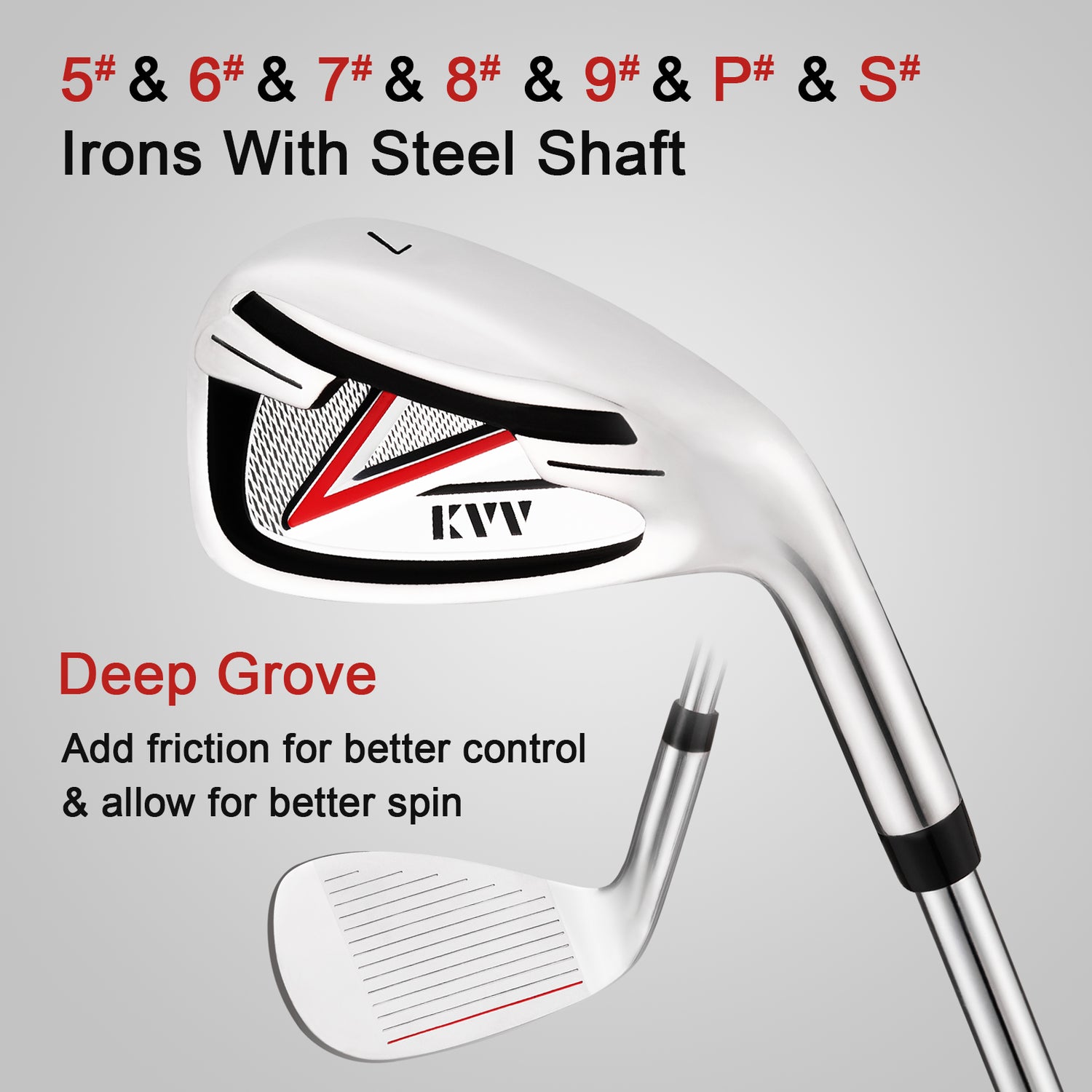 KVV golf irons set for men