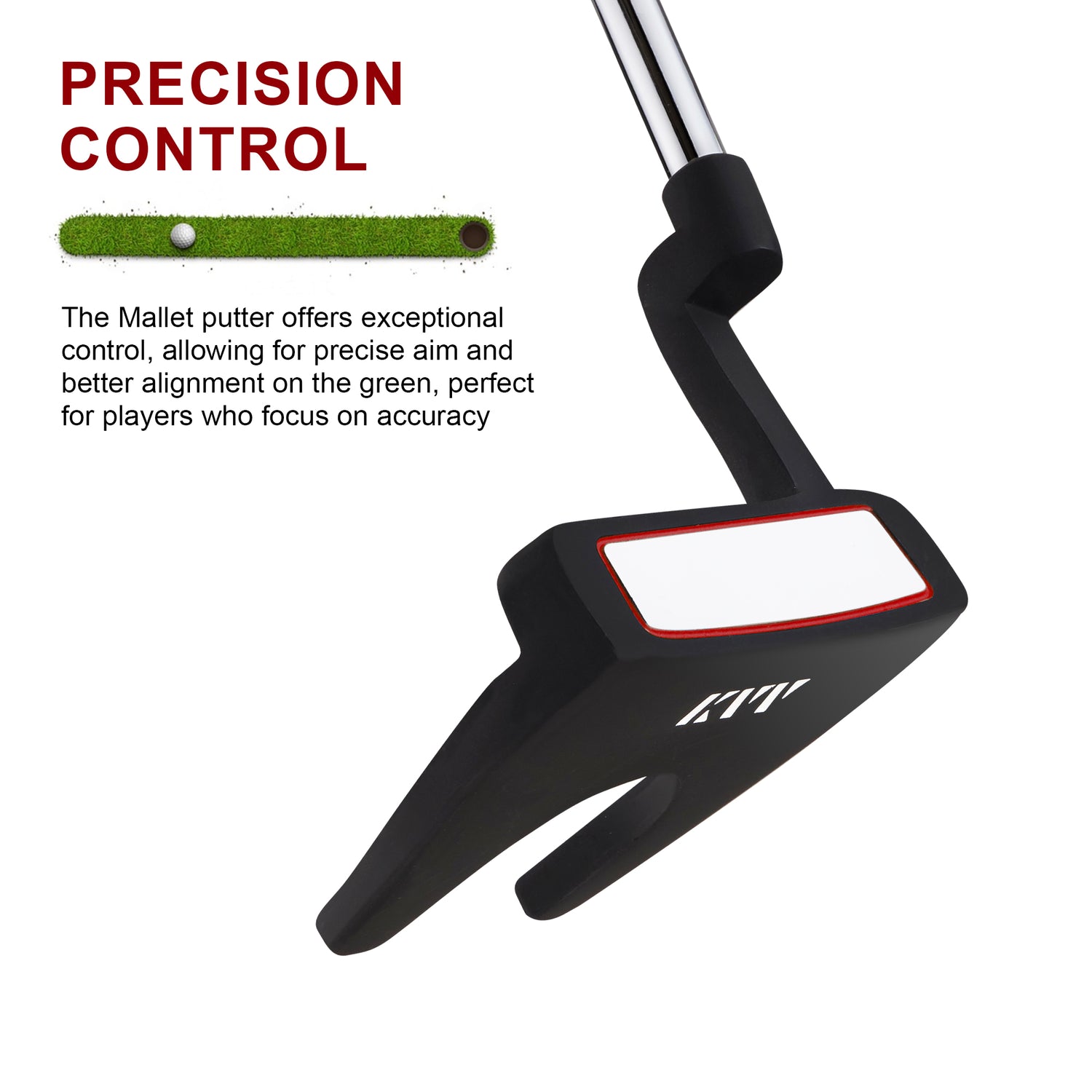 KVV Golf Mallet Putter for Men and Women, Right Handed