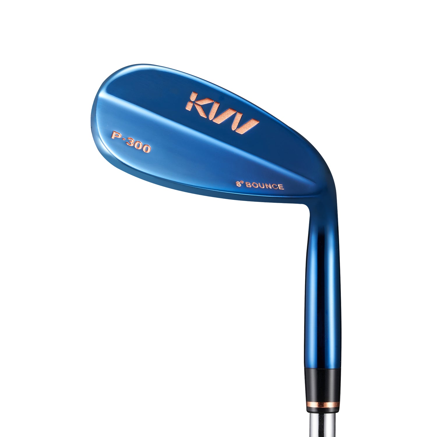 KVV Premium Golf Wedge with Ionized Blue PVD Finish - Single 52/56/60 Degree Golf Wedge Right-Handed, CNC Milled Face, Individual Golf Club for Men & Women