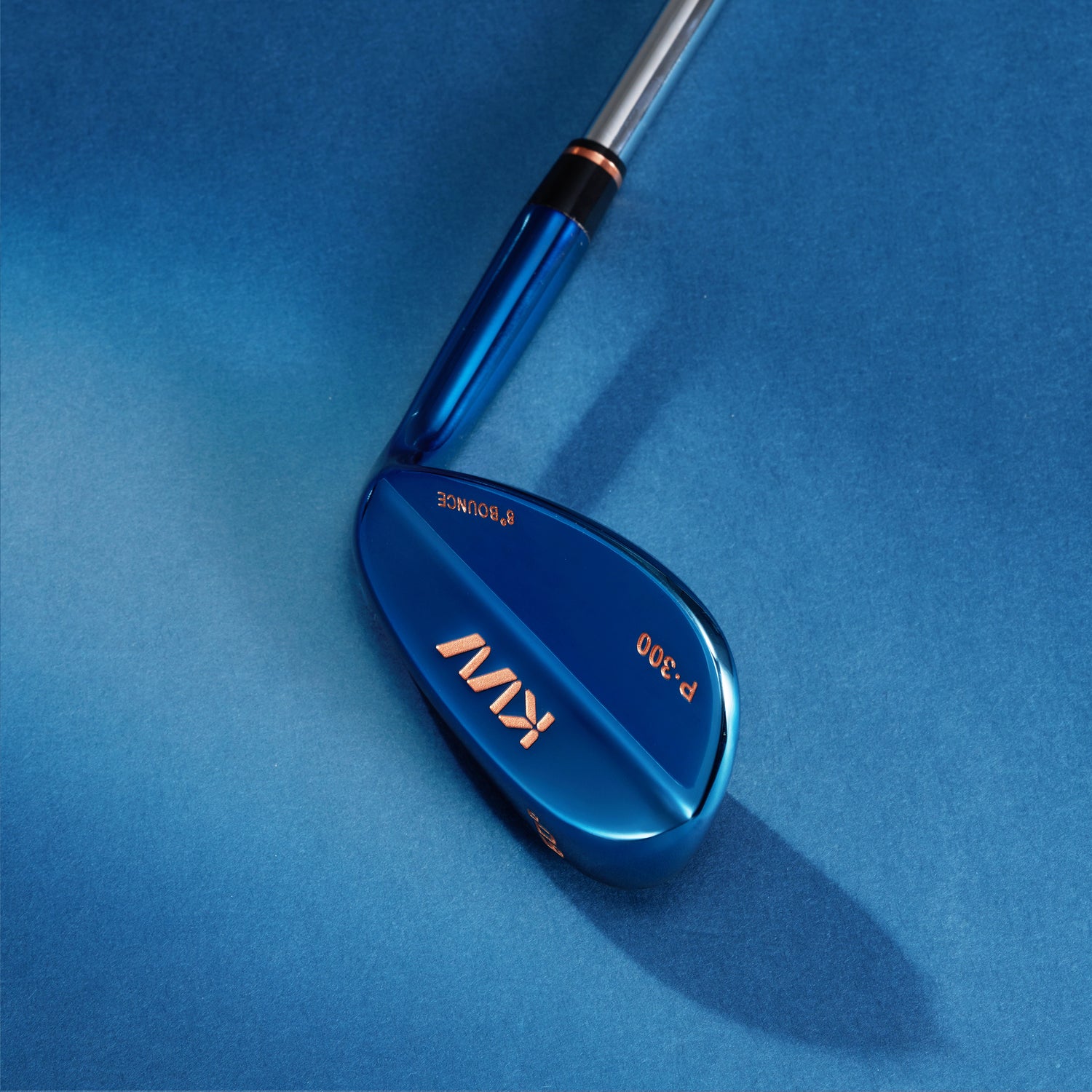 KVV Premium Golf Wedge with Ionized Blue PVD Finish - Single 52/56/60 Degree Golf Wedge Right-Handed, CNC Milled Face, Individual Golf Club for Men & Women