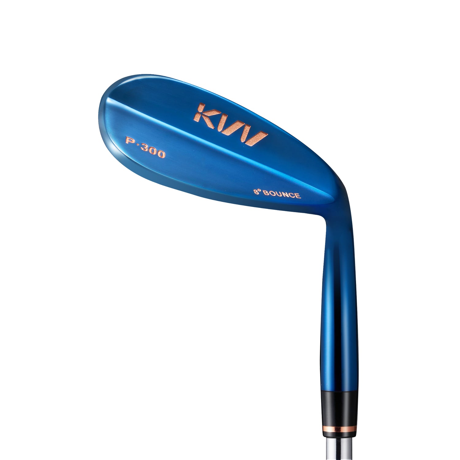 KVV Premium Golf Wedge with Ionized Blue PVD Finish - Single 52/56/60 Degree Golf Wedge Right-Handed, CNC Milled Face, Individual Golf Club for Men & Women