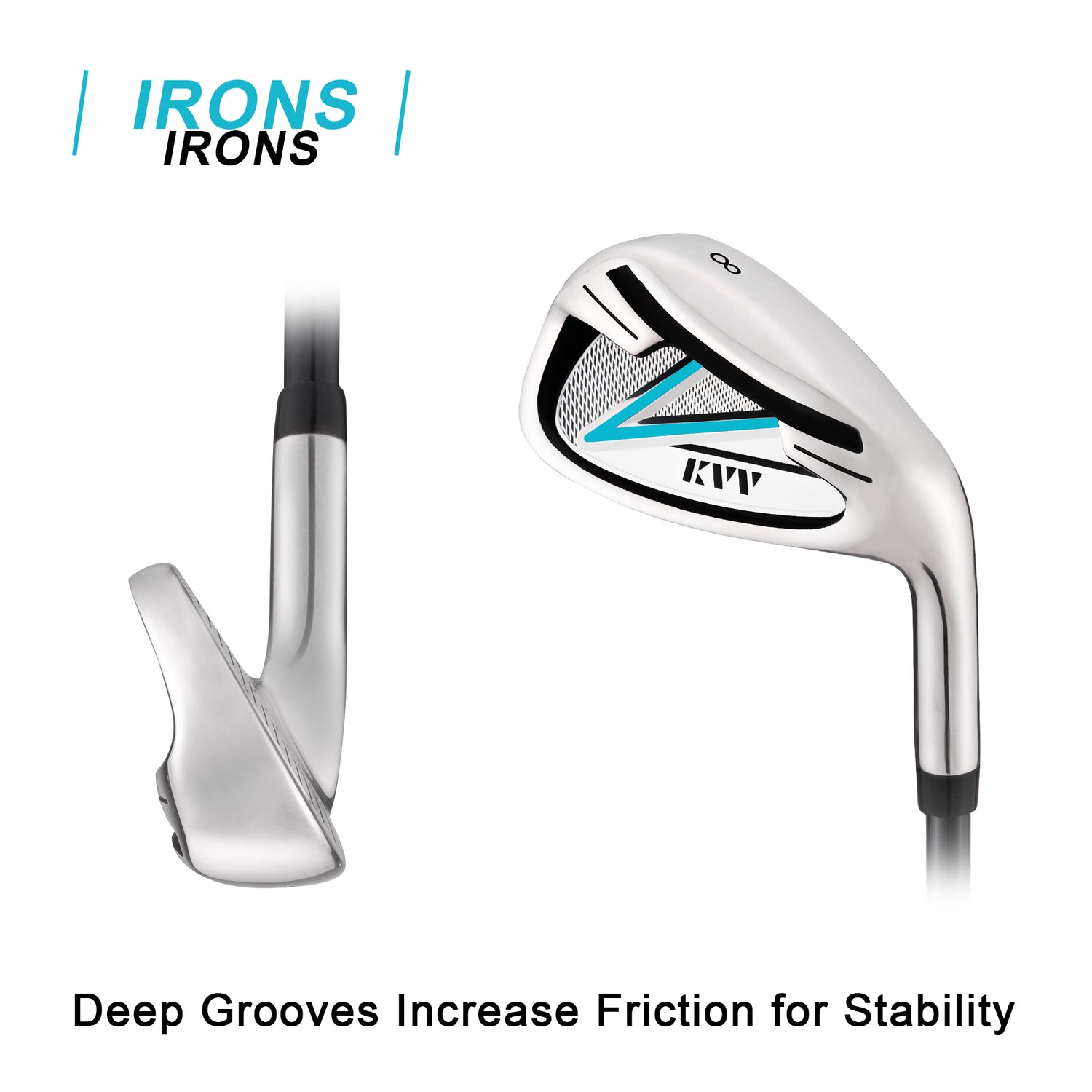 KVV Individual Golf Irons for Women/Junior/Beginners, Graphite Shafts, Right Hand