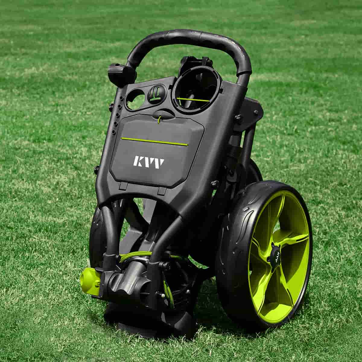 KVV Golf Push Cart GL307 Lime Folding Size
