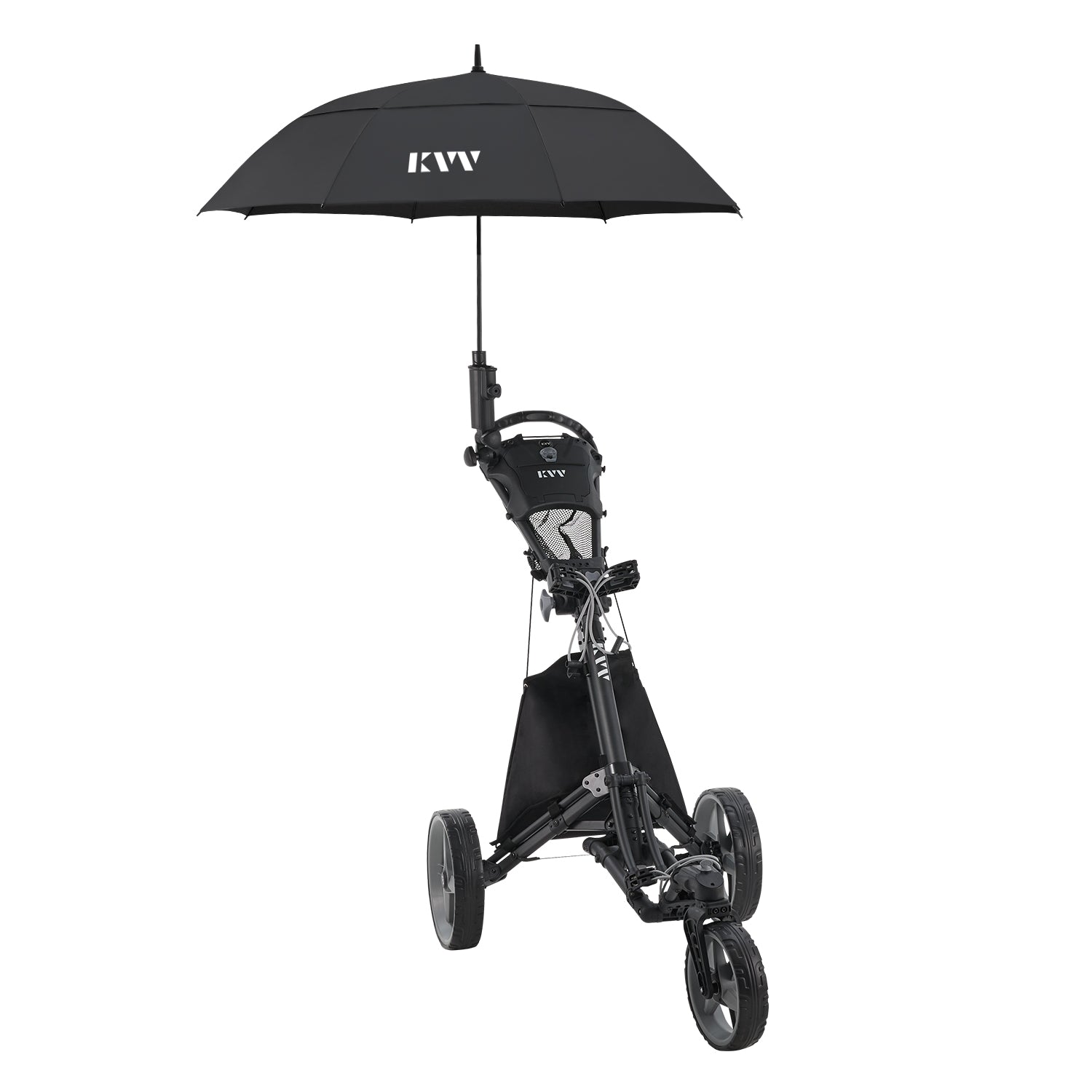 KV GT302 with Golf Cart Umbrella Holder and Umbrella