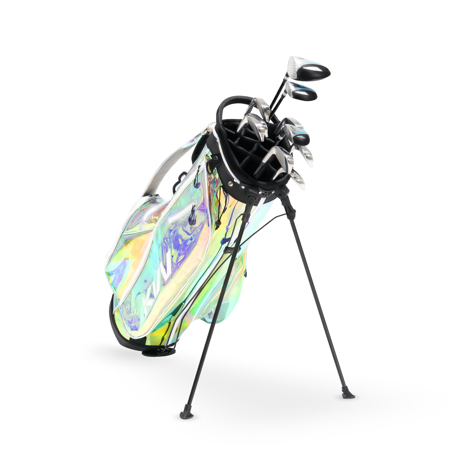 KVV Fashion Golf Stand Bag Clear Holographic Colourful