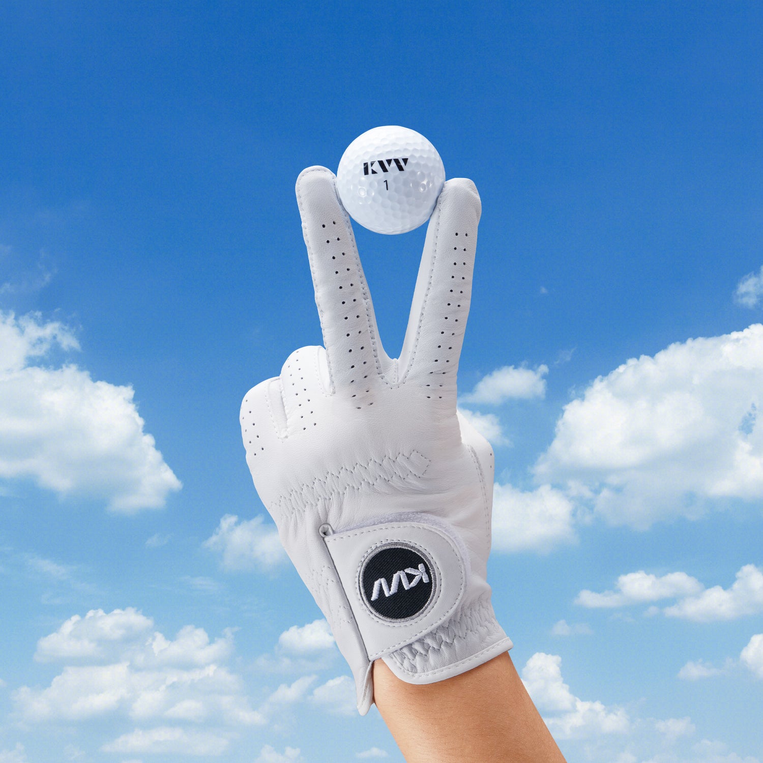 KVV Cabretta Leather Golf Gloves for Men