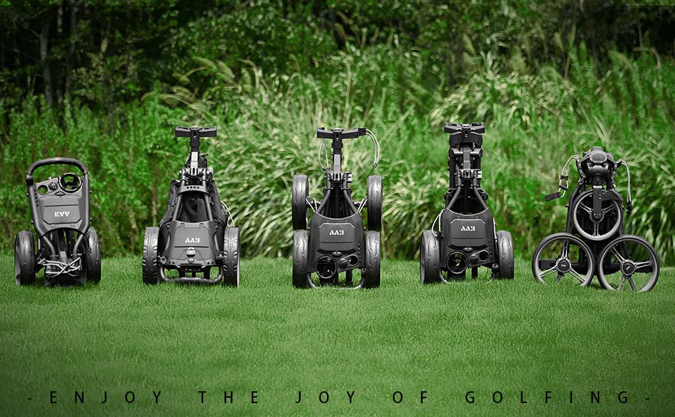KVV golf push carts 3 wheel and 4 wheel folding size