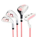 The package includes 4# Hybrid, 7# & 9# irons, putter