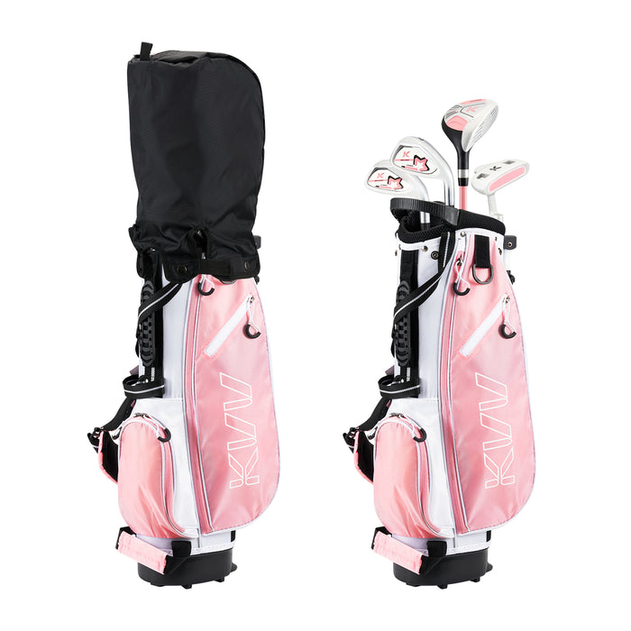 Includes Oversize Driver, Irons, Putter, Head Cover, Portable Golf Stand Bag