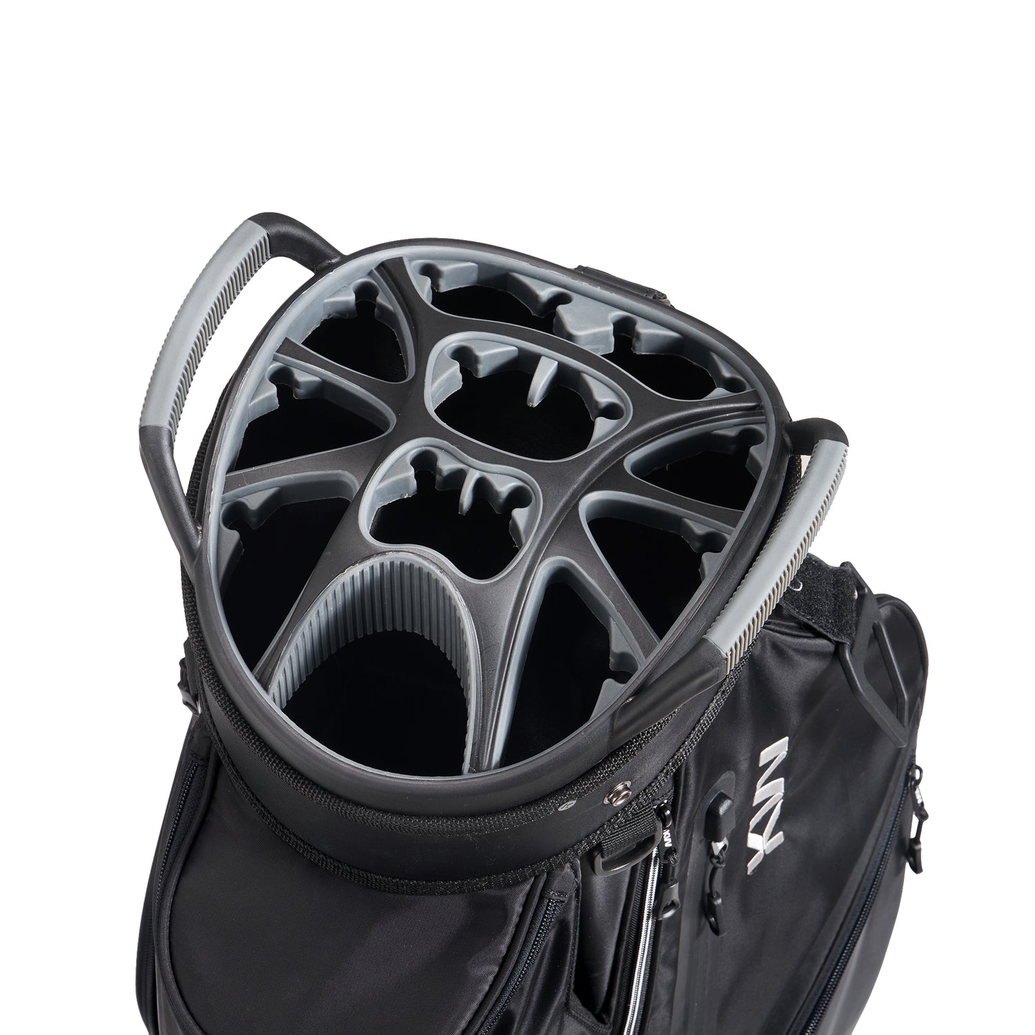 Top-Moded Organizer Cart Bag, Premium Silent Golf Bag with Dual Handles, 14 Club Locking Slots for Men