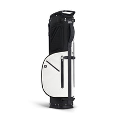 Affordable black 5-way PU leather stand bag alternative to premium canvas bags