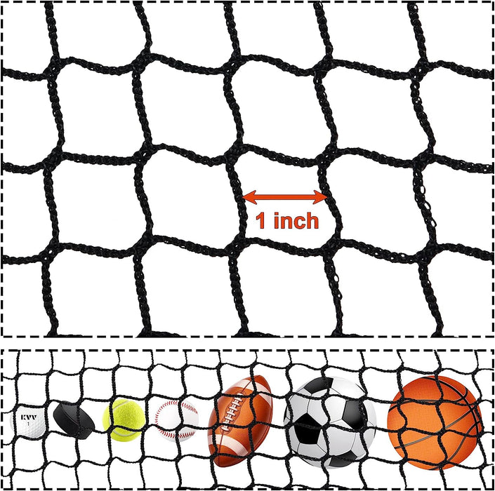 KVV Golf Sports Practice Hitting Netting, Golf Ball Barrier Net, Golf High Impact Net, Heavey Duty Golf Containment Net, 10 x 10Ft/10 x 15 Ft