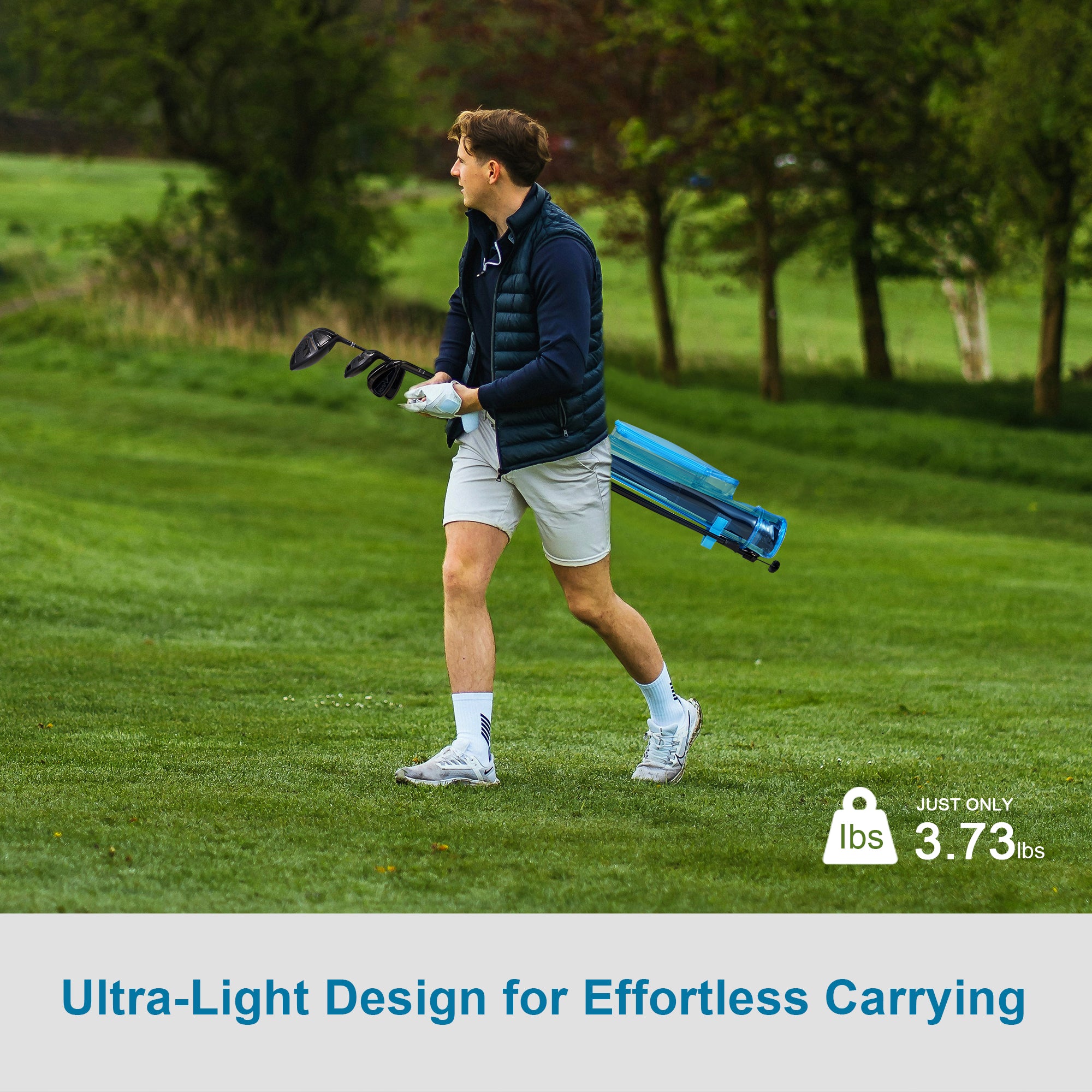 KVV Lightweight Sunday Golf Stand Bag, Colorful Fashion Pitch and