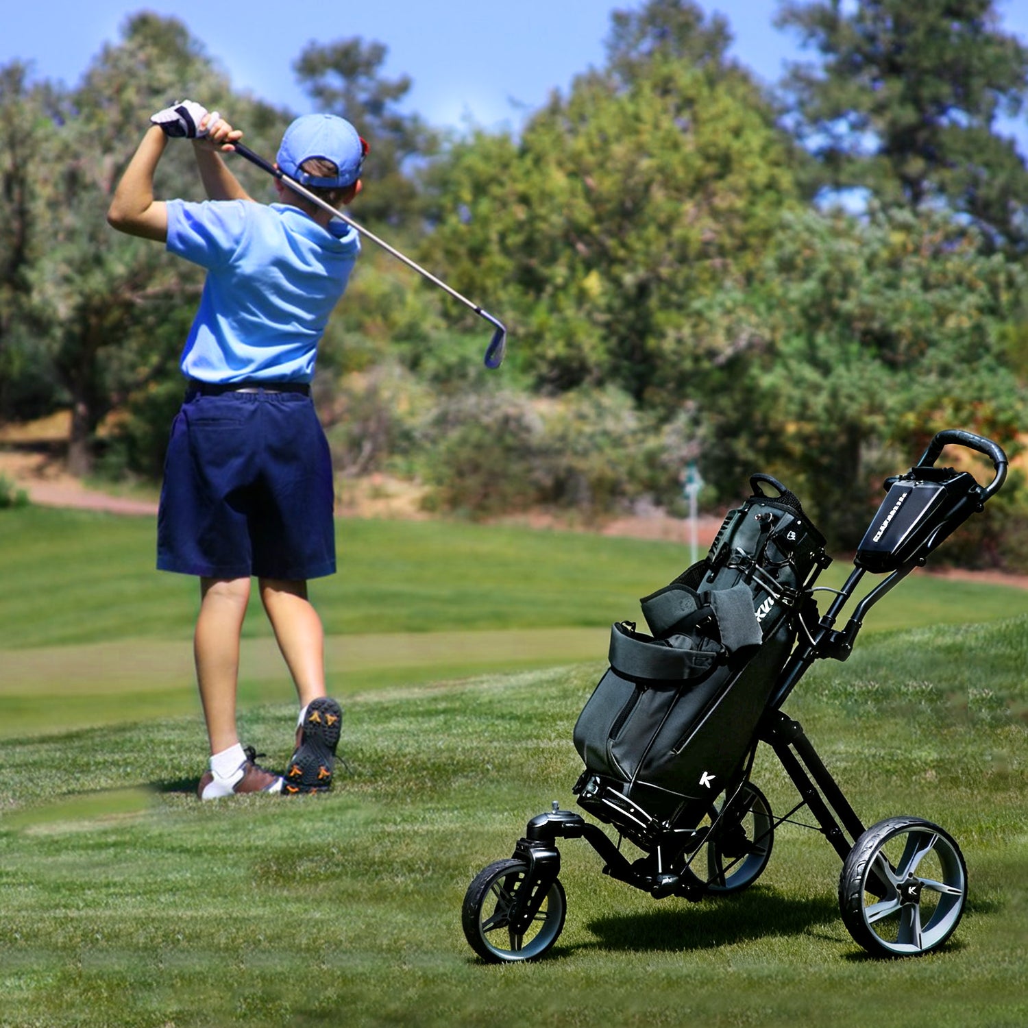KVV Junior Golf Bag, Lightweight Golf Stand Bag for Young Players for Ages 8-12