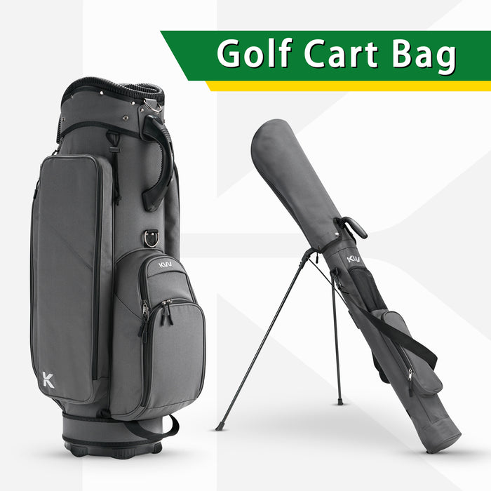 KVV Cart Bag 2-in-1 with Detachable Full Size Carry Bag