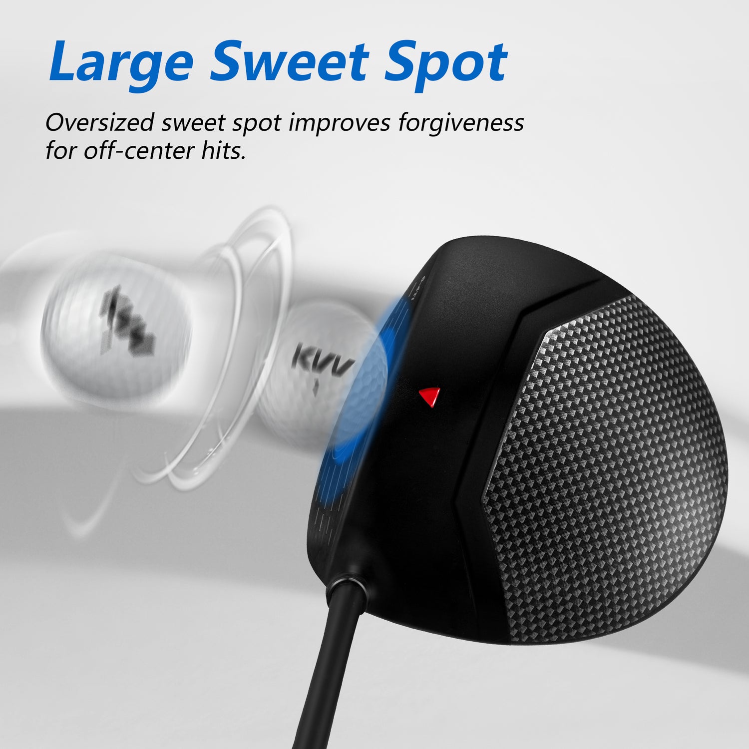 KVV Golf Driver for Man and Woman, Titanium Driver with Headcover, Right Handed Club Includes Headcover