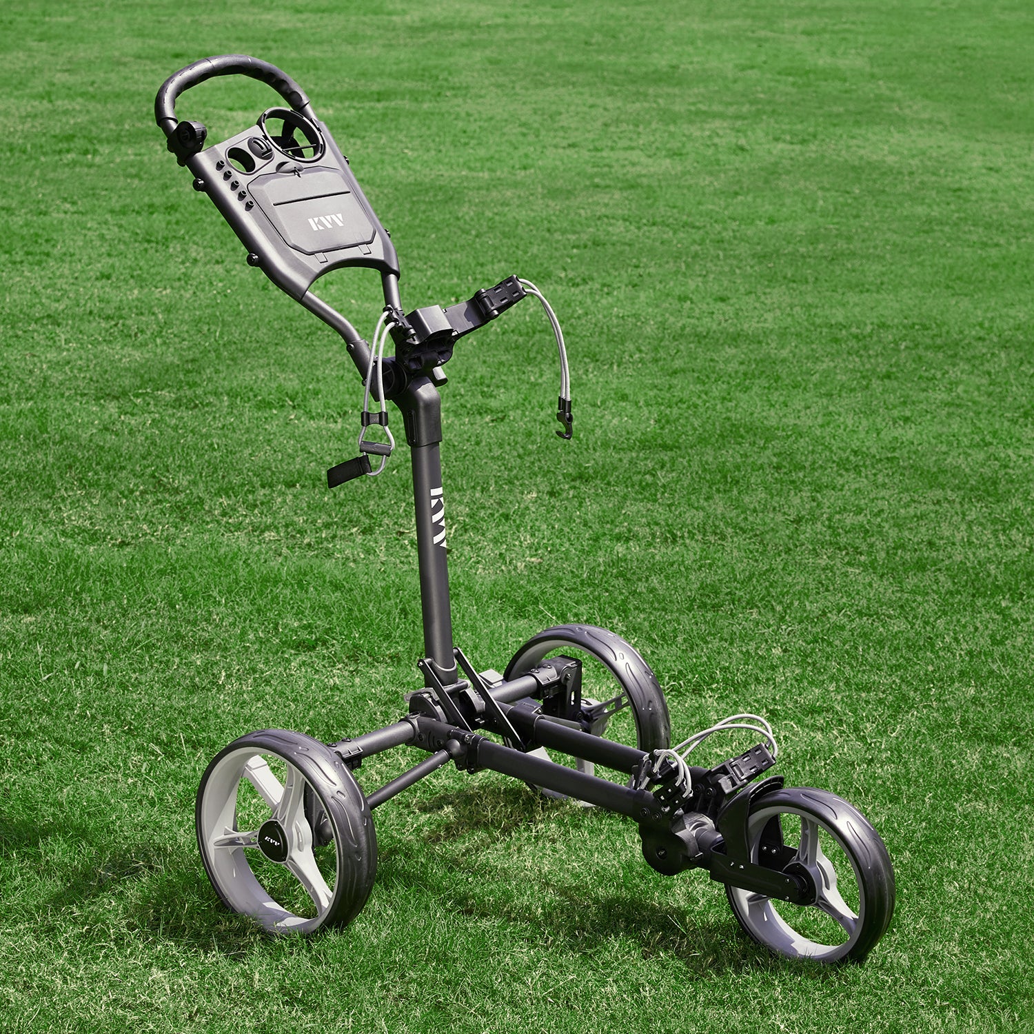 Lightweight 3‑Wheel Golf Push Cart – Plastic Frame, Great Value