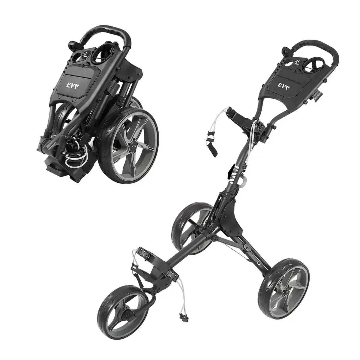 KVV GL307 Golf Push Cart，Ultra Lightweight Smallest Folding Size