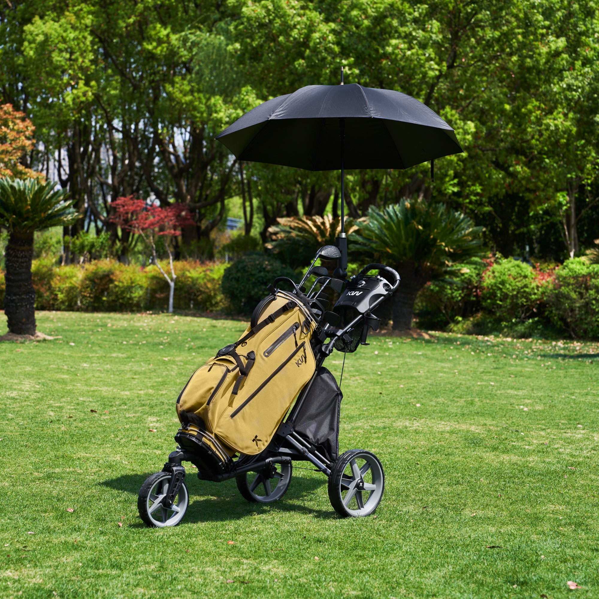 KVV Foldable Golf Push Cart GT302 With 360 Rotating Front Wheel