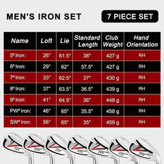 KVV men's golf irons set 