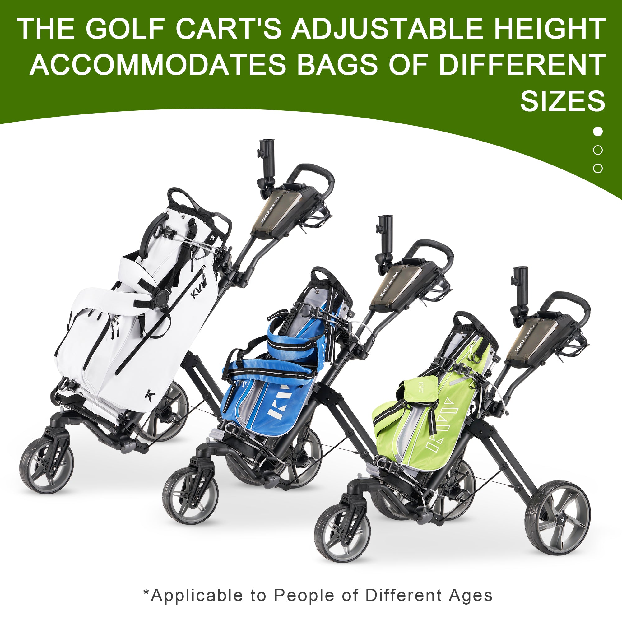 KVV Mini-Pro Deluxe Golf Cart for All Age Groups – KVV SPORTS
