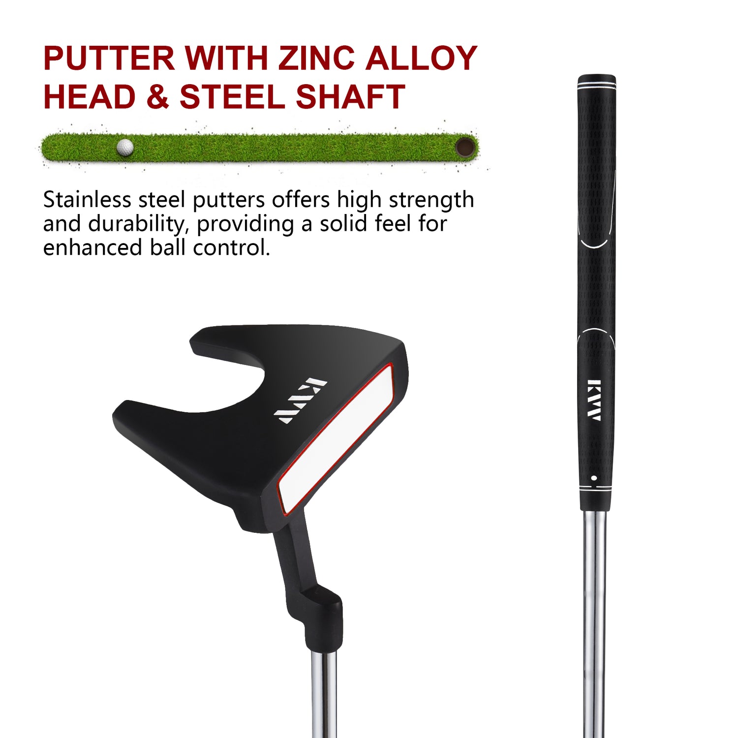 KVV Golf Mallet Putter for Men and Women, Right Handed
