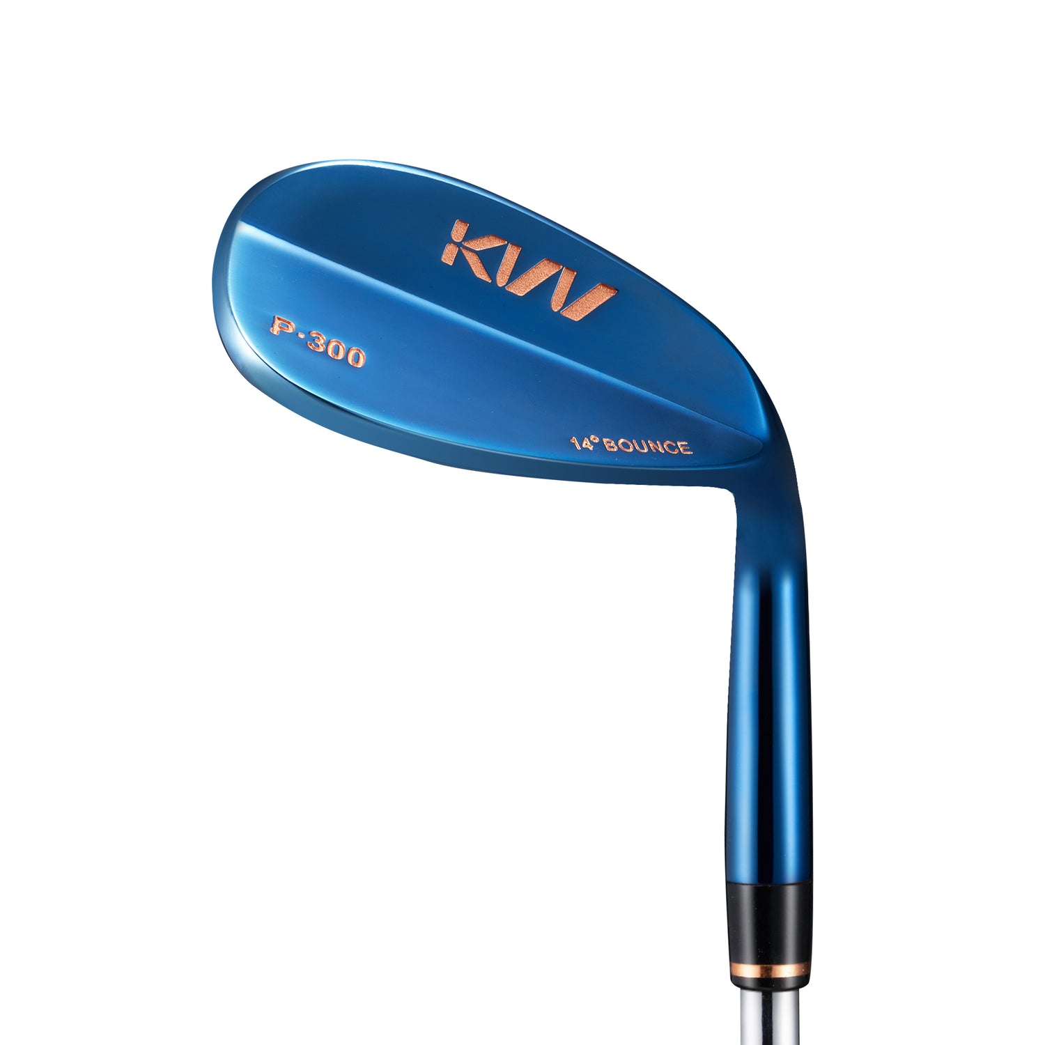 KVV Premium Golf Wedge with Ionized Blue PVD Finish - Single 52/56/60 Degree Golf Wedge Right-Handed, CNC Milled Face, Individual Golf Club for Men & Women