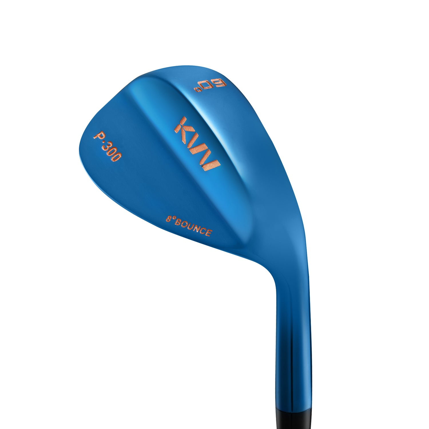 KVV Premium Golf Wedge with Ionized Blue PVD Finish - Single 52/56/60 Degree Golf Wedge Right-Handed, CNC Milled Face, Individual Golf Club for Men & Women