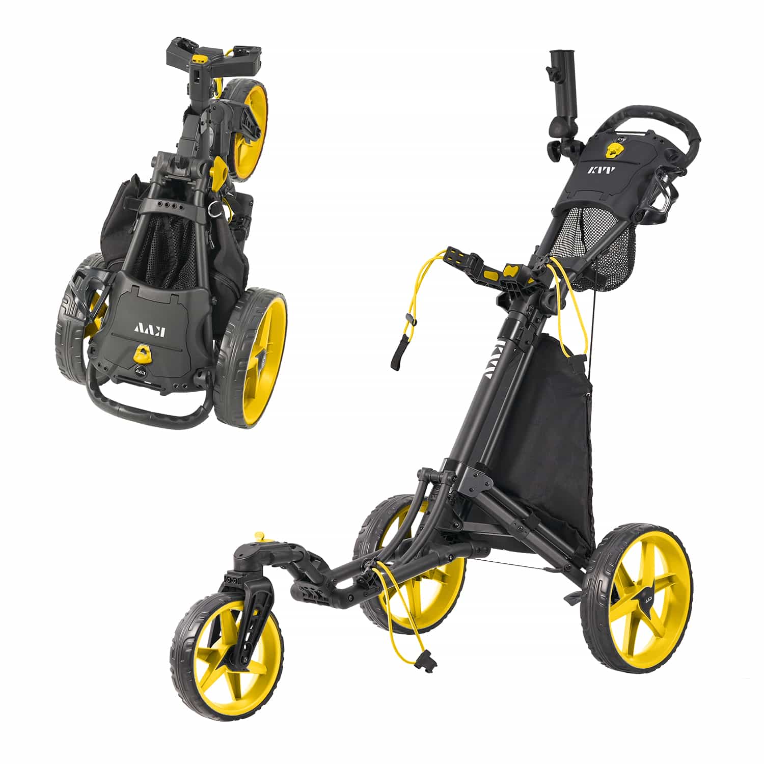 KVV Foldable Golf Push Cart GT302 With 360 Rotating Front Wheel