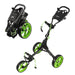 KVV 3 Wheel Foldable/Collapsible Golf Push Cart GL307 Lime