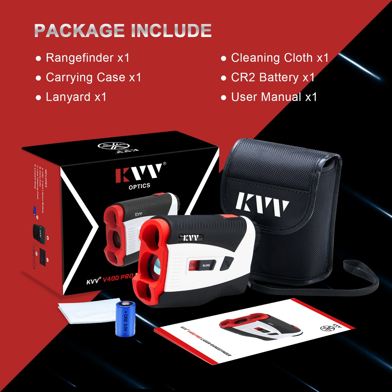 KVV V400 PRO Laser Golf Rangefinder