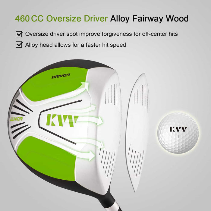 KVV Golf Junior Golf Club 460CC Fairway Wood Lime