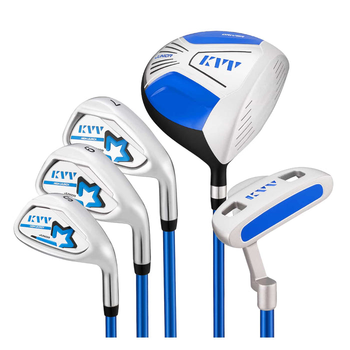 KVV S#, 7#&9# irons with cavity back design for more forgiveness. Lengths -32.3" (S#), 34.4" (7#) and 33.5 “(9#) for 11-13 years old juniors