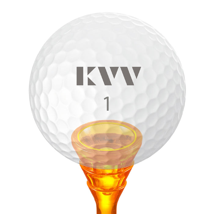 KVV Golf Tees 3 1/4 Inch Big Cup Durable Plastic Tee