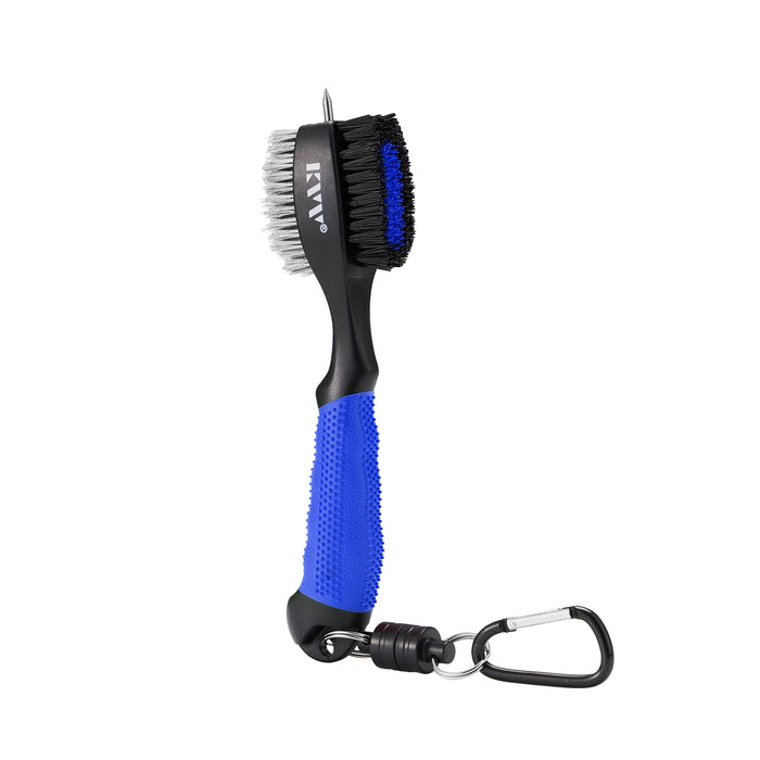 KVV Golf Club Brushes with Oversized Rubber Grip Blue