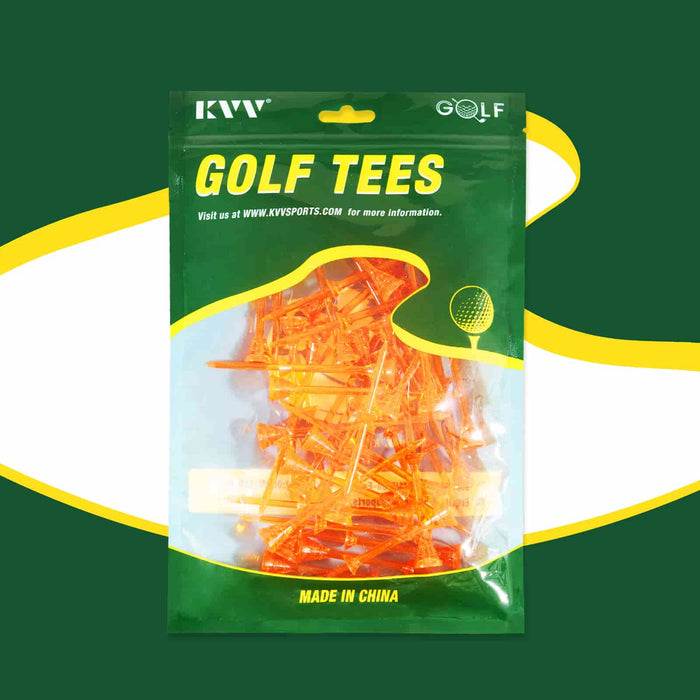 KVV Golf Tees 3 1/4 Inch Big Cup Durable Plastic Tee