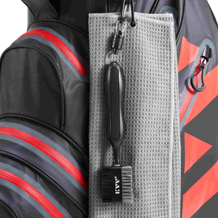 KVV Magnetic Clasp Golf Club Brushes On Golf Bag