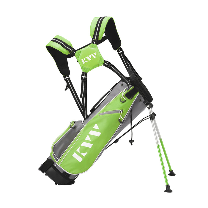 Portable Stand Bag Lime By KVV Junior Complete Golf Club Sets