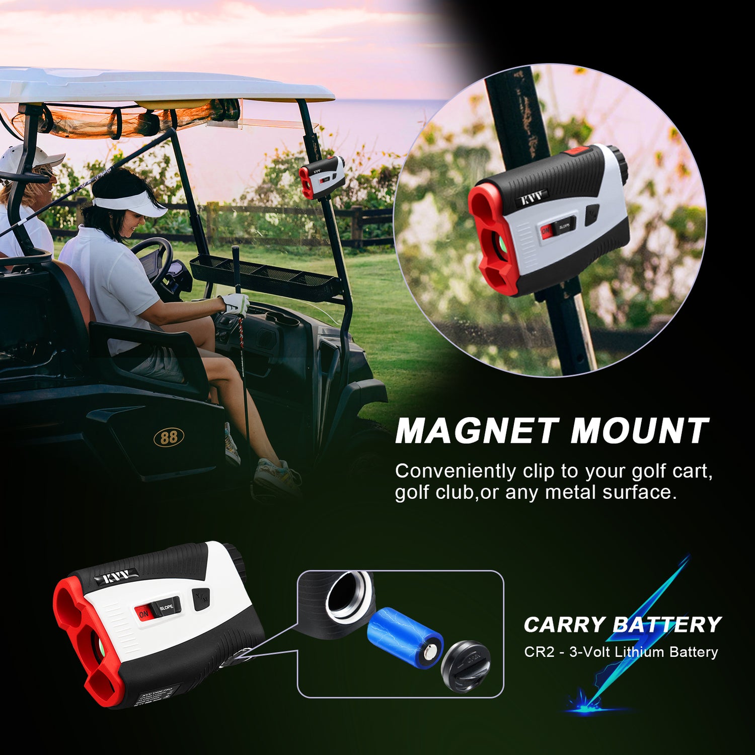 KVV V400 PRO Laser Golf Rangefinder