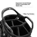KVV golf bag black with 7 Way Full-Length Dividers